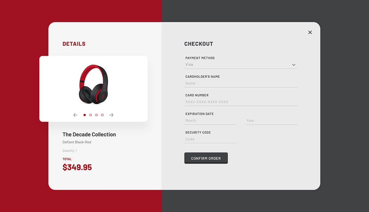 Daily UI 2 - Credit Card Checkout